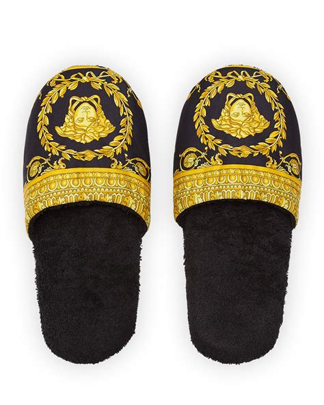 yoox versace slippers men